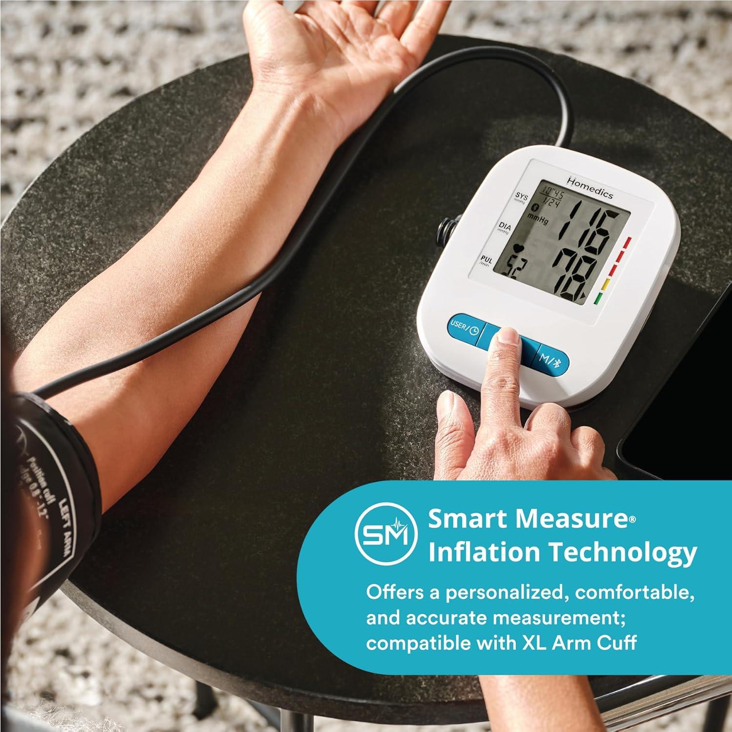 Monitor de Presión Arterial Bluetooth Homedics BPA-900BT-WT