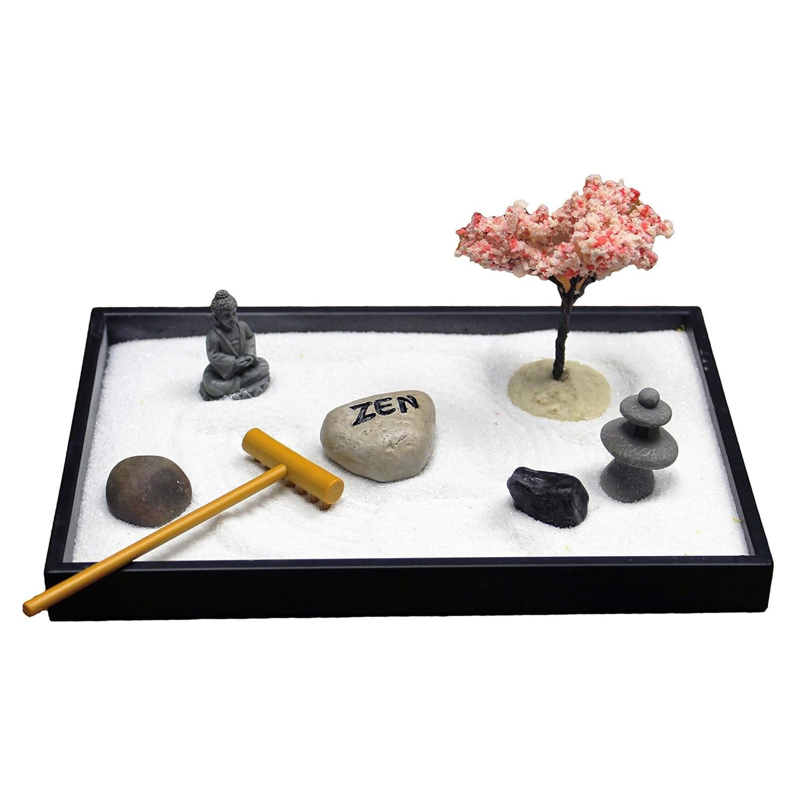 Kit de Decoración de Mesa Mini Jardín Zen Nature's Mark 20.32x12.7 cm