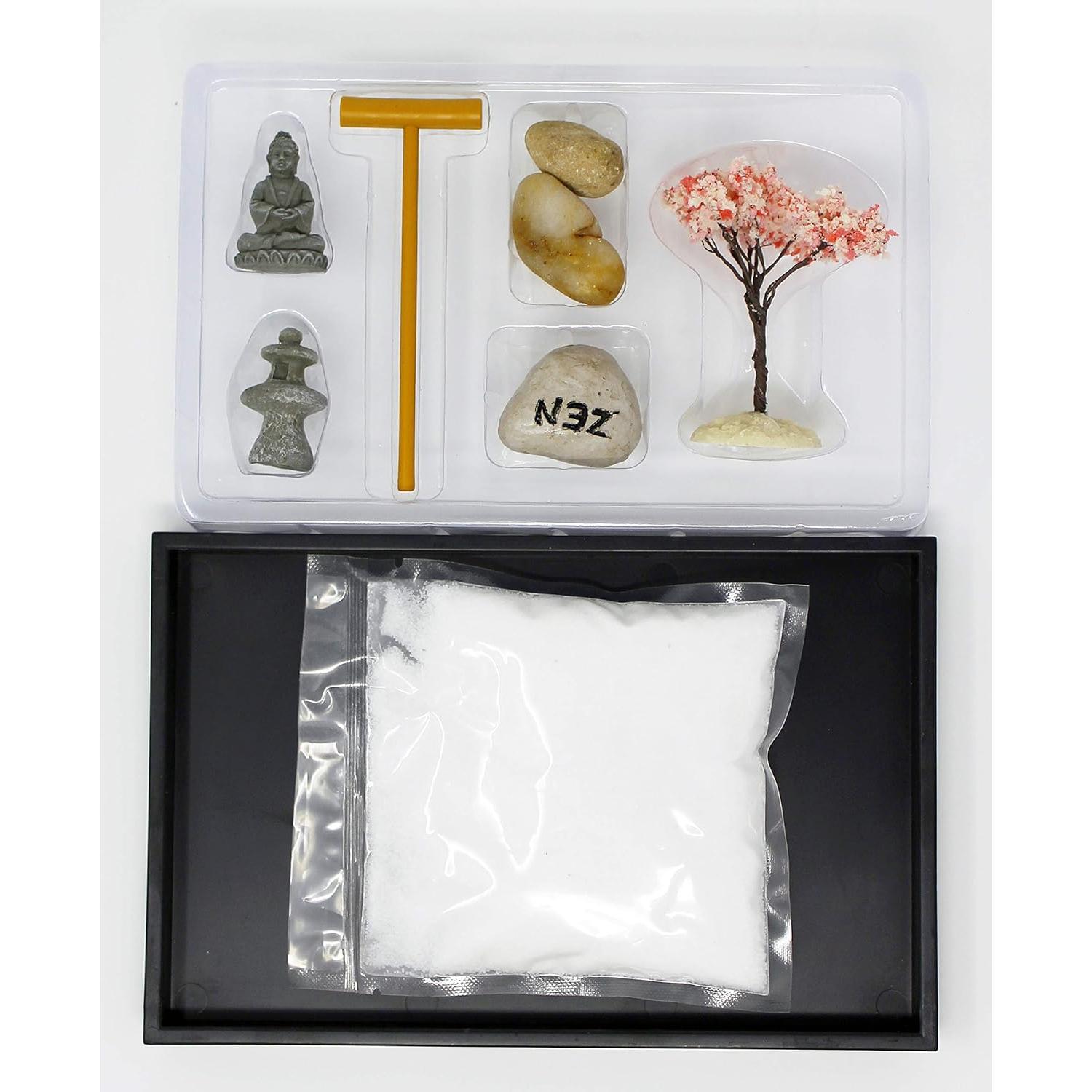 Kit de Decoración de Mesa Mini Jardín Zen Nature's Mark 20.32x12.7 cm