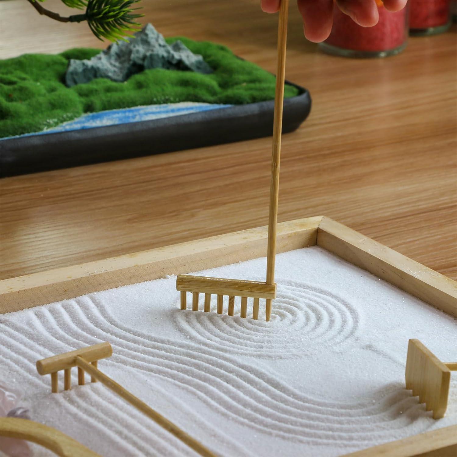 Juego de Rastrillos Zen de Bambú 6PCS - JJJ Arts