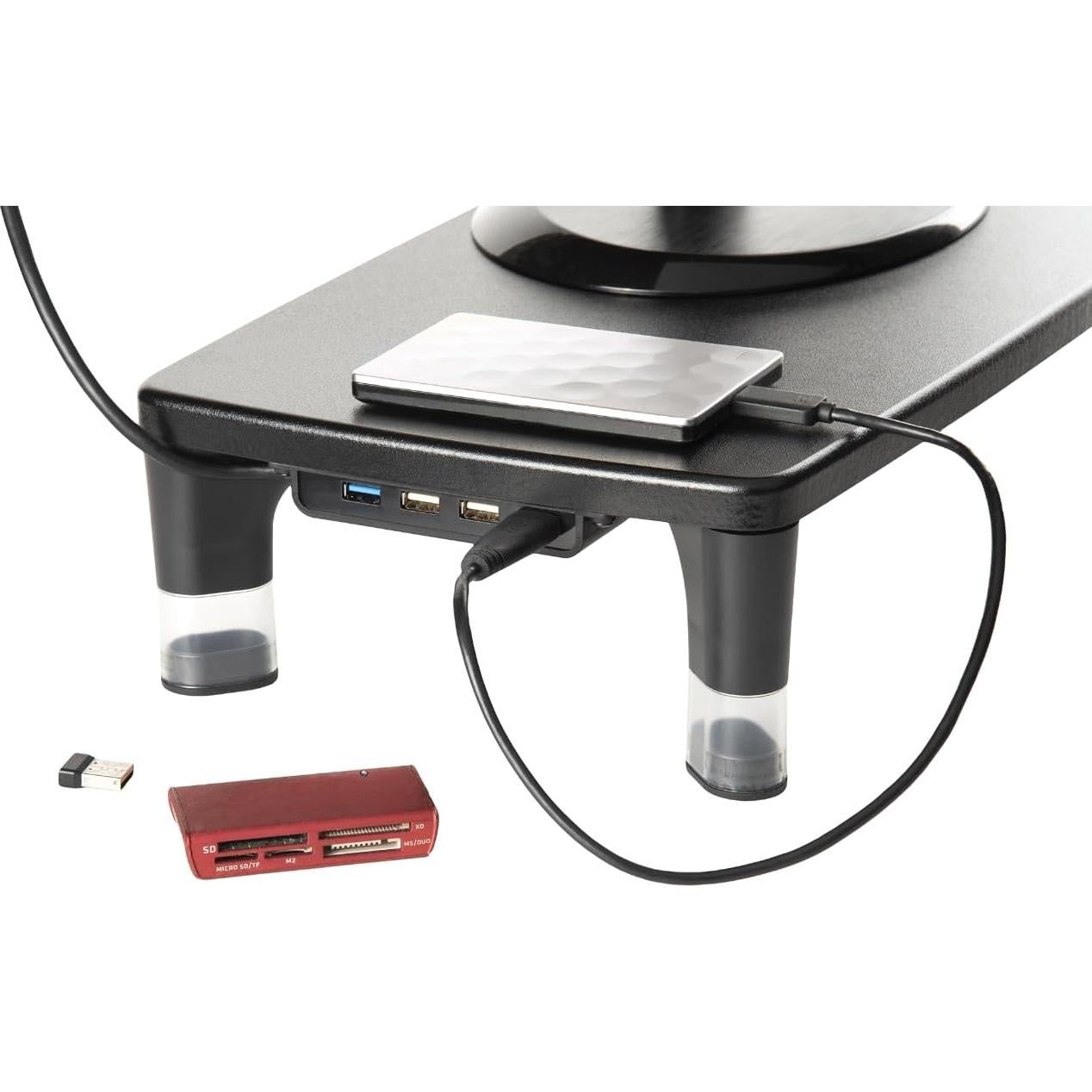 Soporte de Monitor 3M Ajustable con Hub USB 4 Puertos