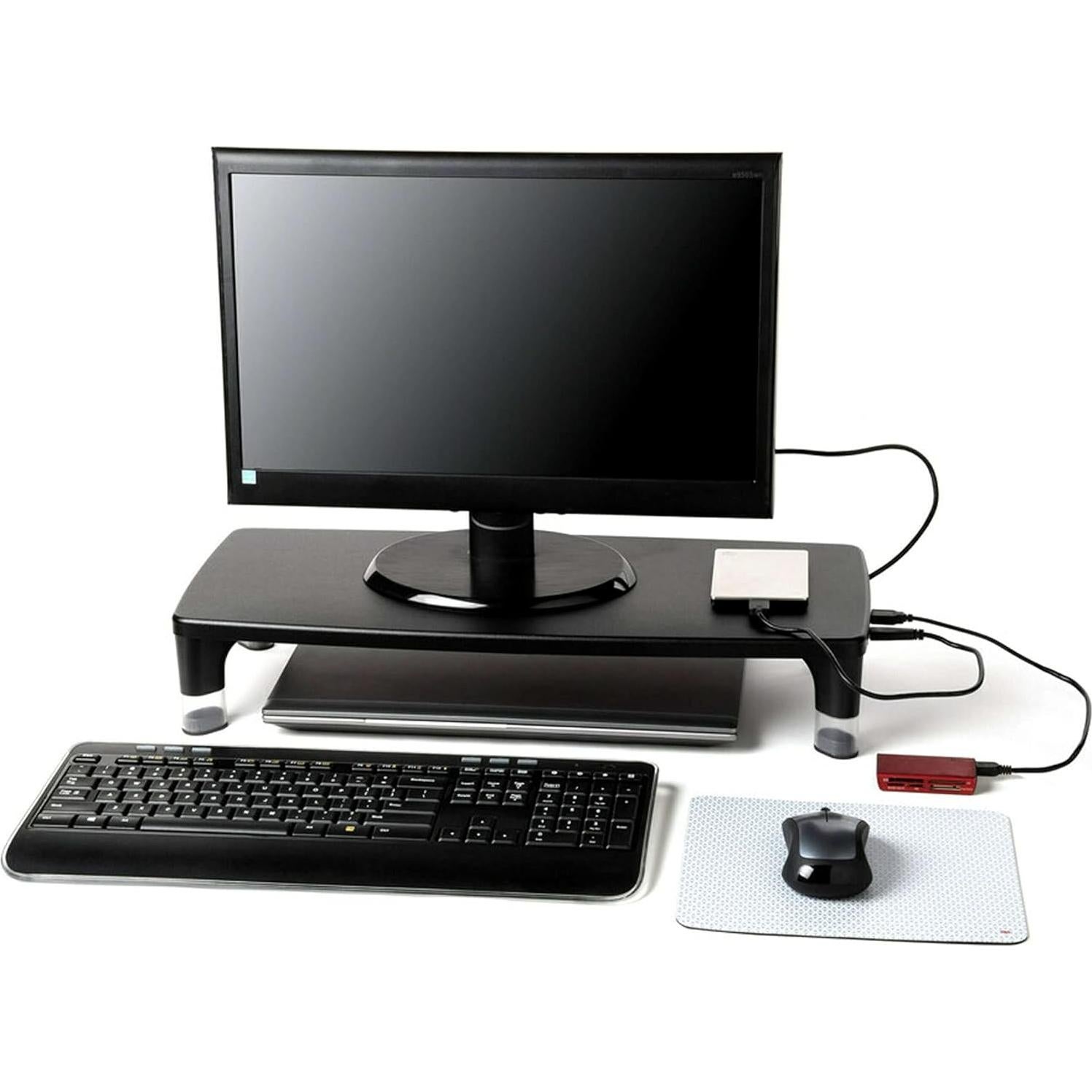 Soporte de Monitor 3M Ajustable con Hub USB 4 Puertos