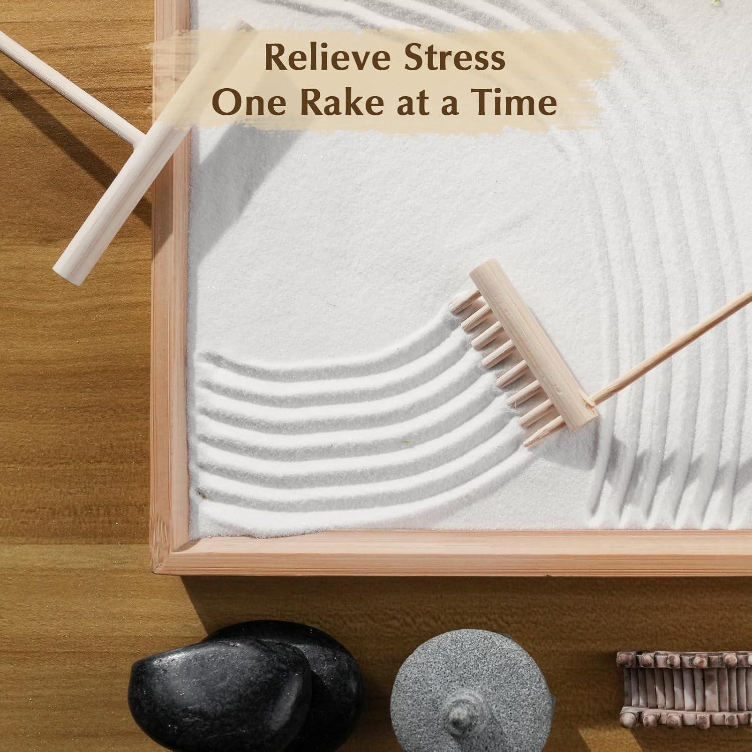 Jardín Zen de Arena FOLKOR LIFE 28x19cm Tortuga Meditativa