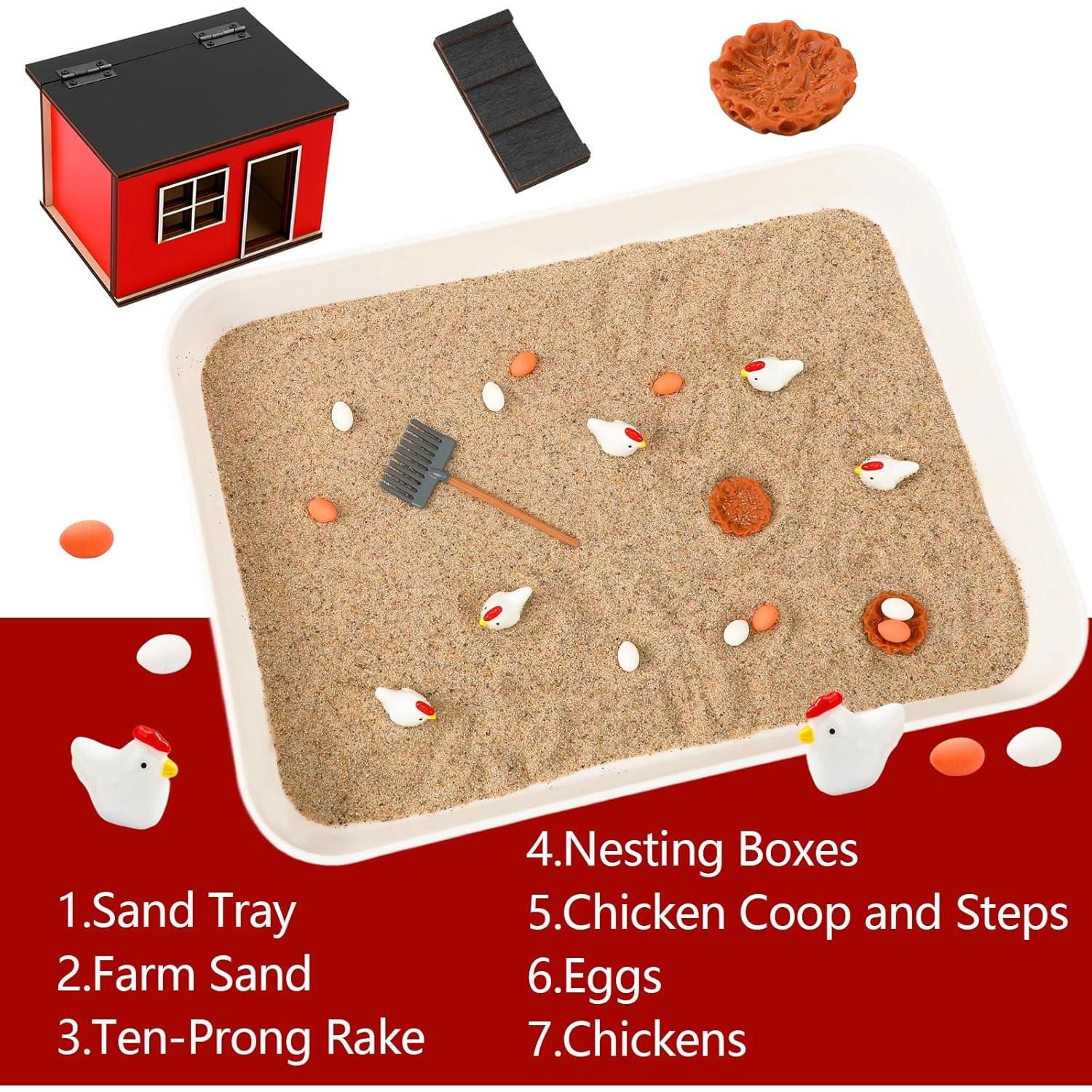 Kit de Jardín Zen CypherX con Bandeja de Arena y Gallinas