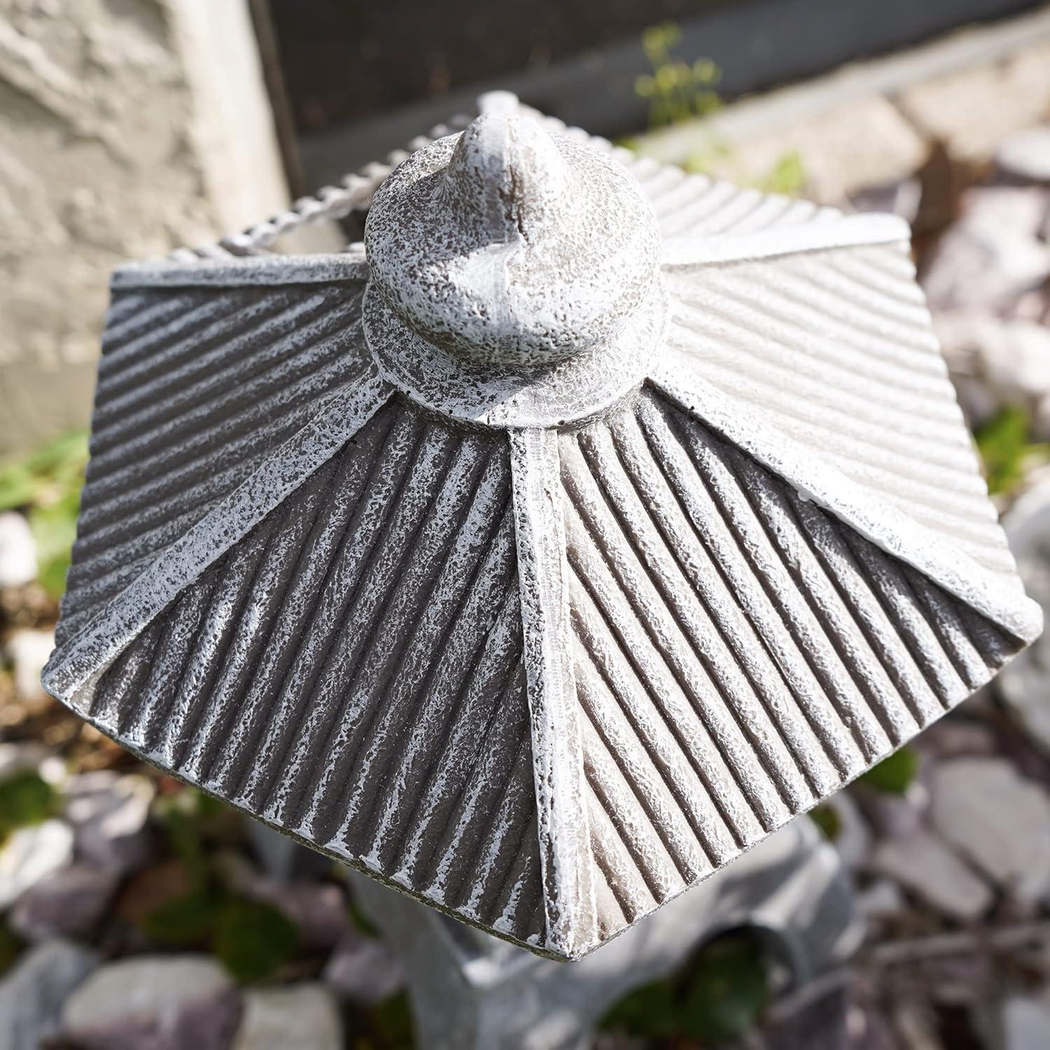 Estatua Solar de Jardín VP Home Pagoda Tranquila 30.48 cm