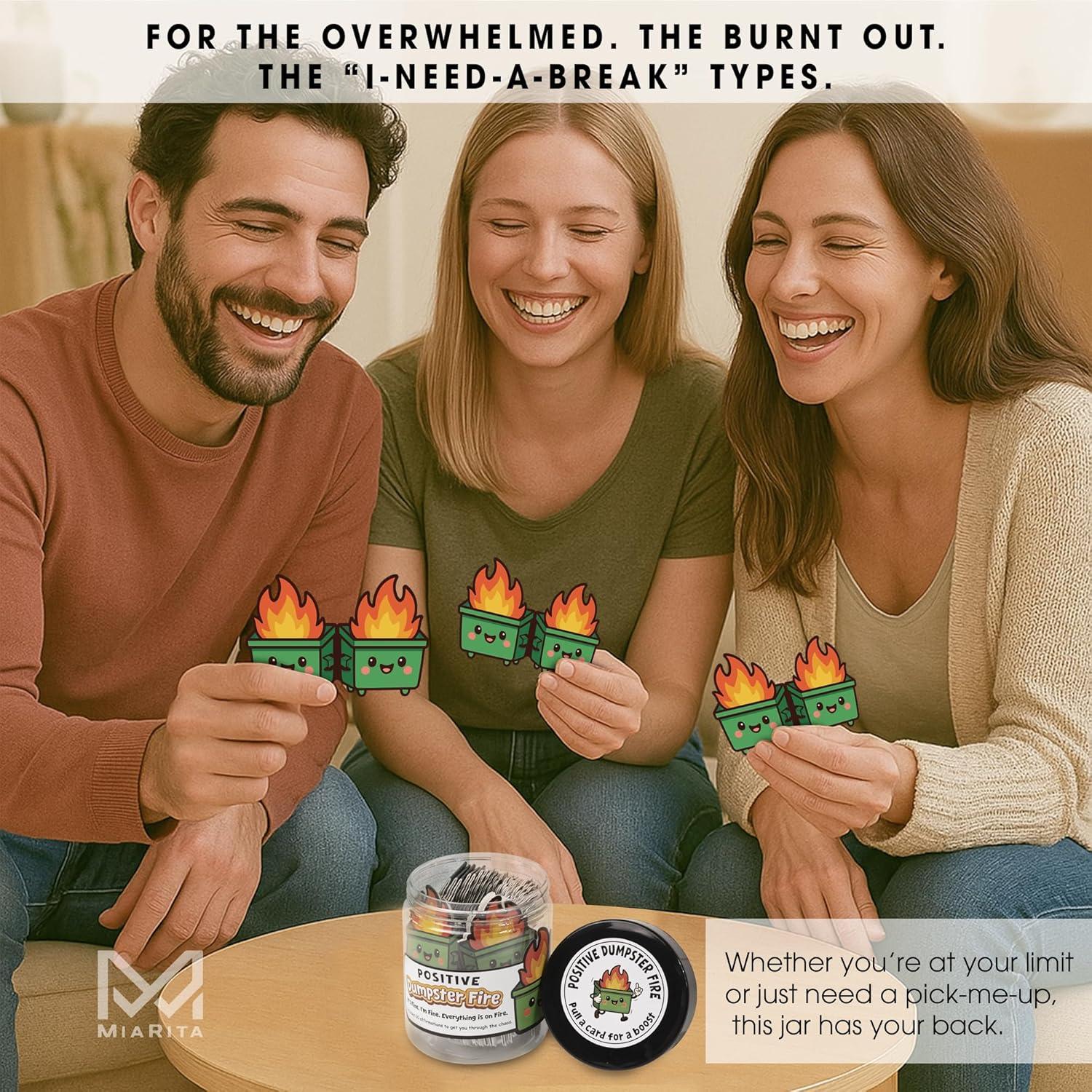 Tarro de Afirmaciones Miarita - 60 Tarjetas Humorísticas