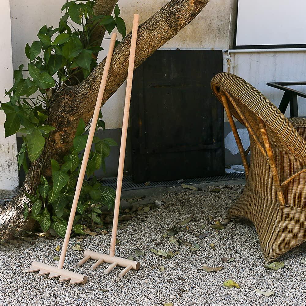 Rastrillo Zen Grande JJJ Arts 121.92 cm 5 Dientes Roble