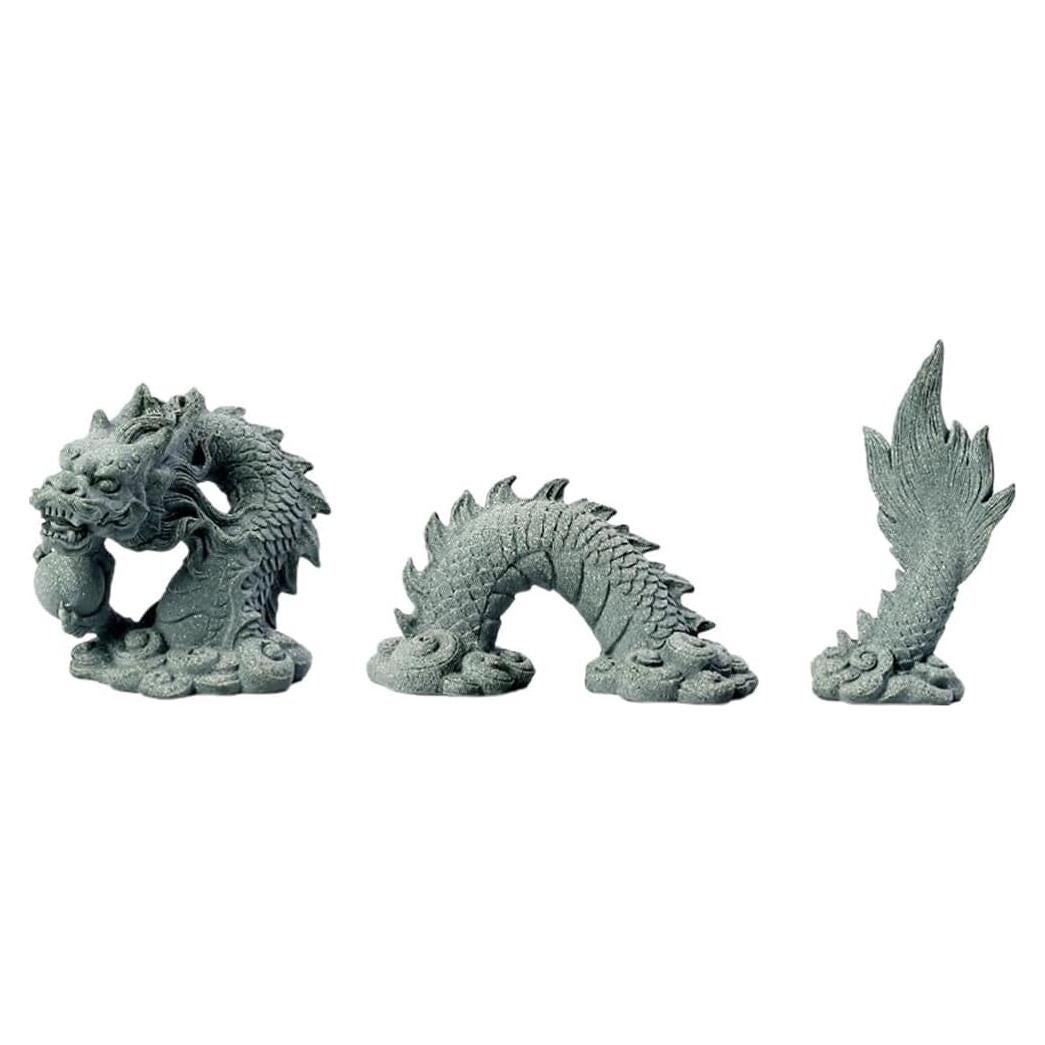 Estatua de Dragón Chino Mini Artibetter 9.6x7.1cm Resina