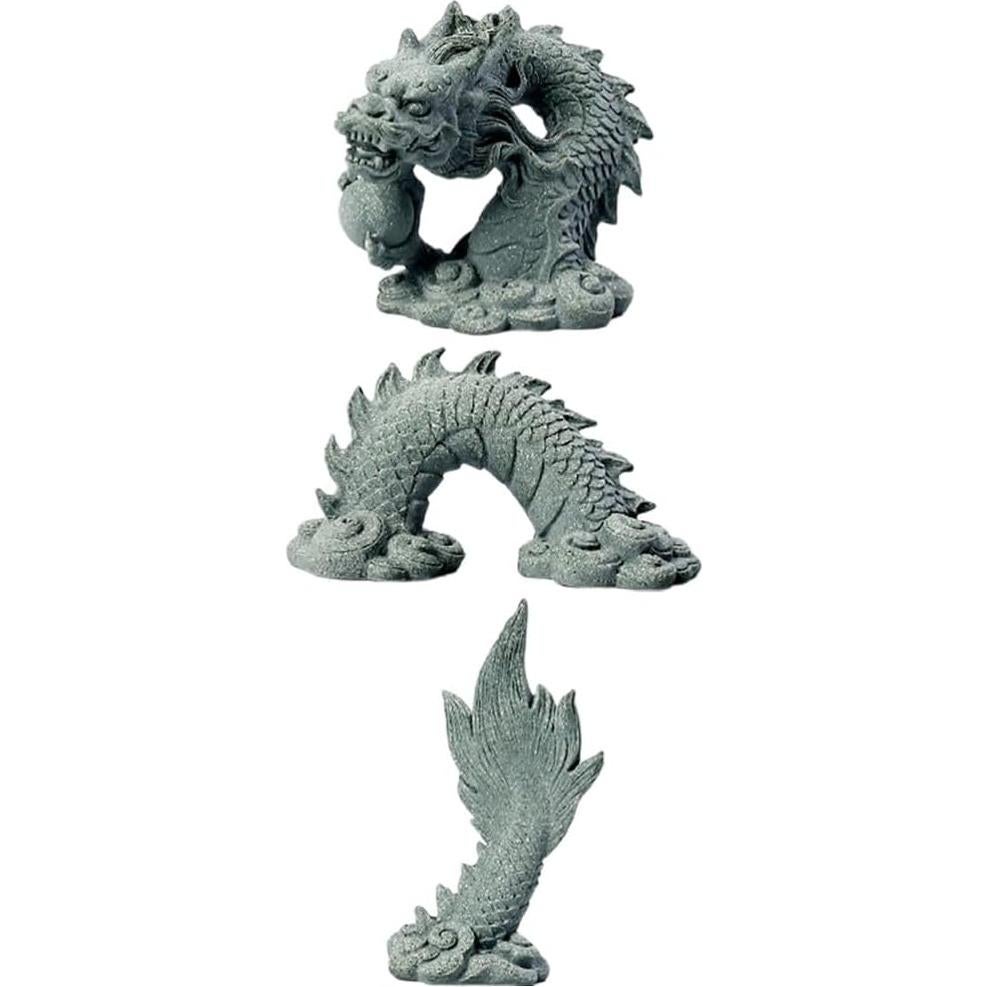 Estatua de Dragón Chino Mini Artibetter 9.6x7.1cm Resina