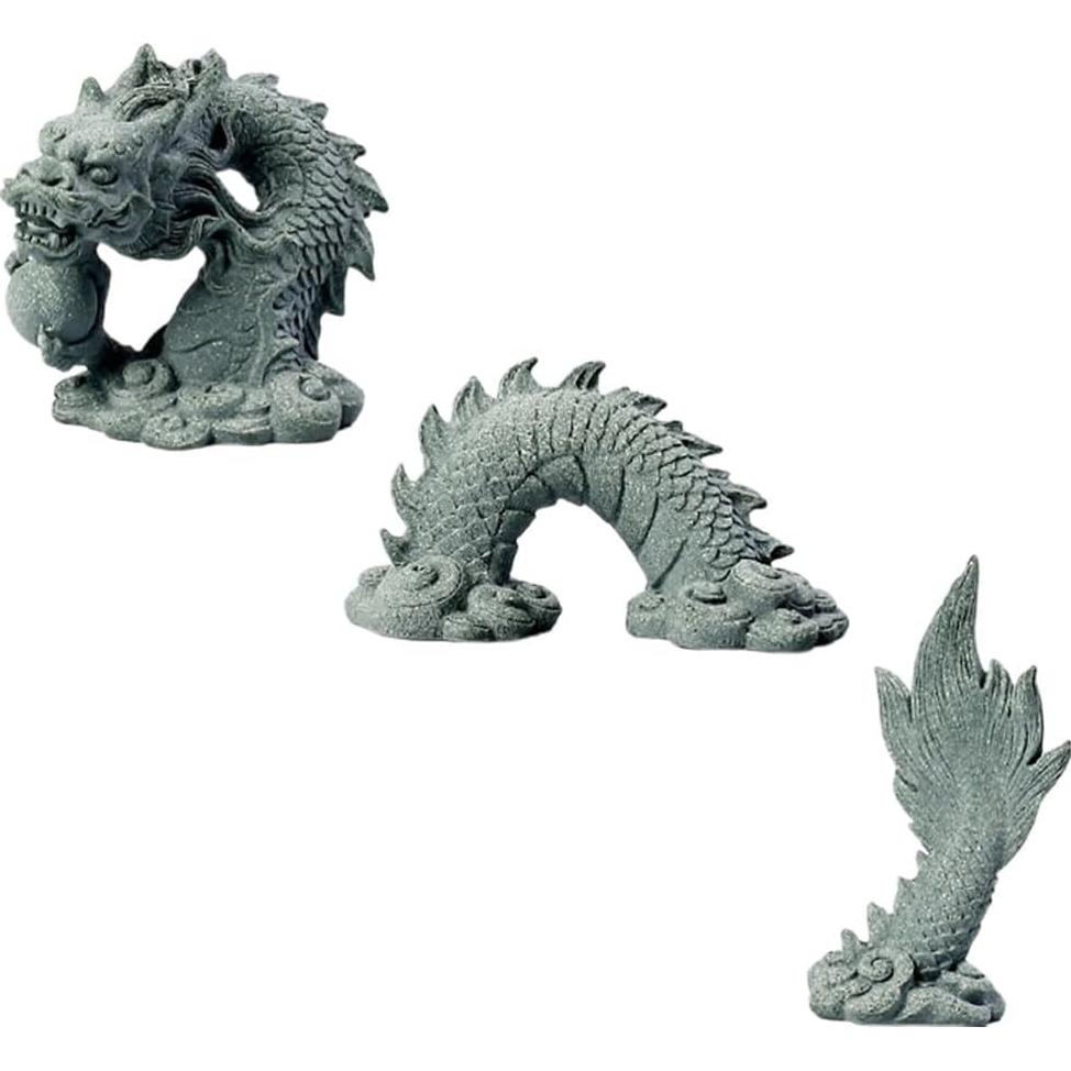 Estatua de Dragón Chino Mini Artibetter 9.6x7.1cm Resina