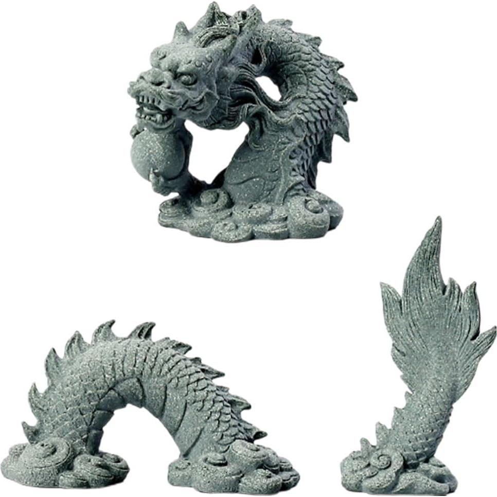 Estatua de Dragón Chino Mini Artibetter 9.6x7.1cm Resina