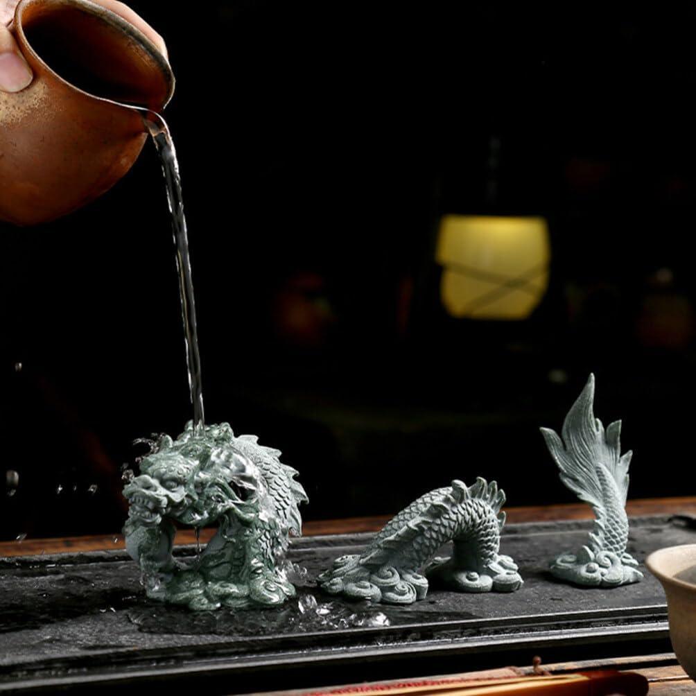 Estatua de Dragón Chino Mini Artibetter 9.6x7.1cm Resina