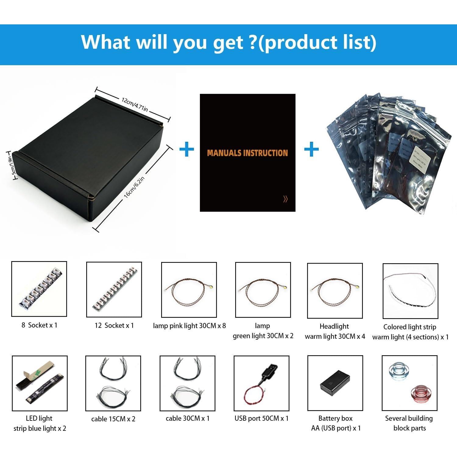 Kit de Luz LED BRIKGLOW para LEGO 10315 Jardín Tranquilo