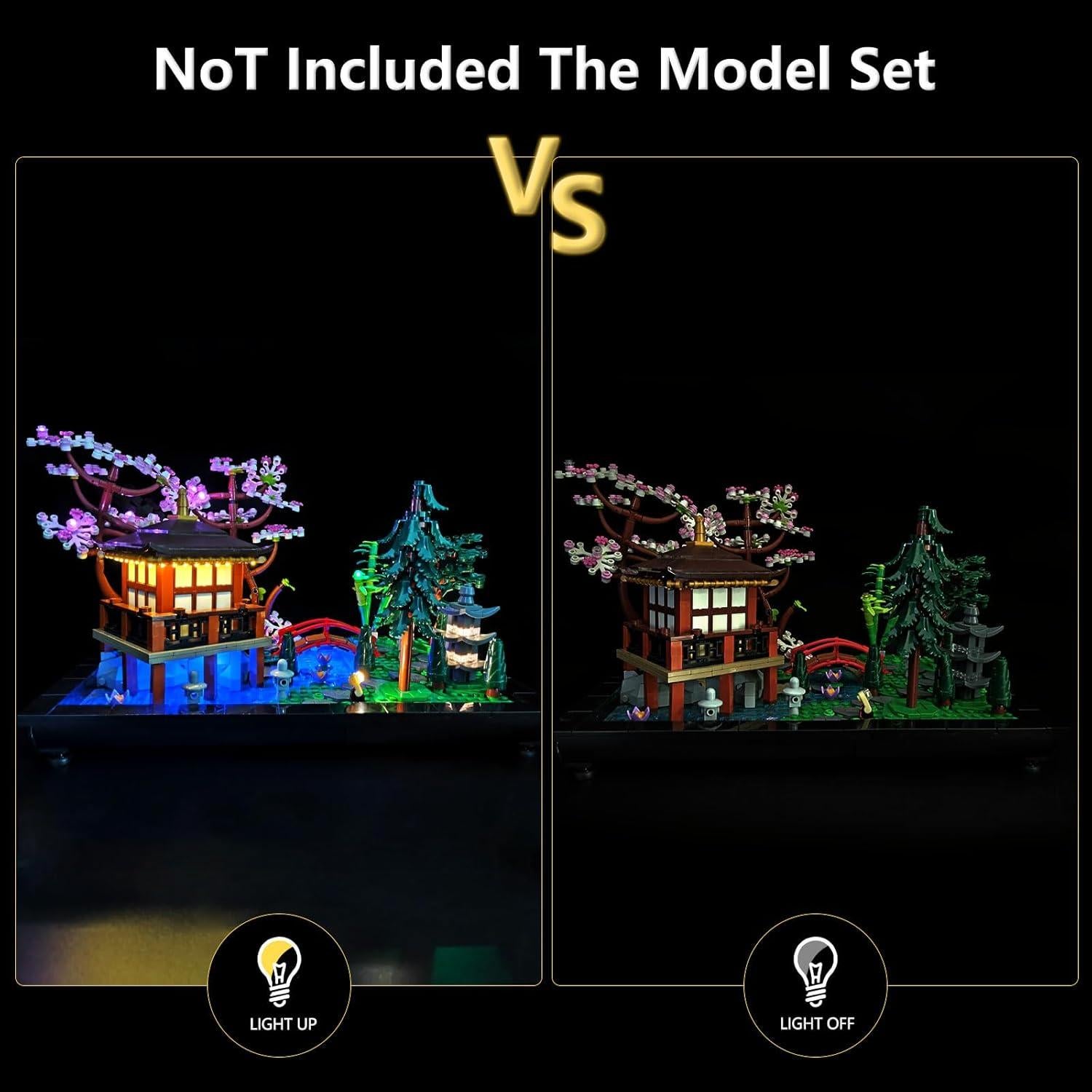 Kit de Luz LED BRIKGLOW para LEGO 10315 Jardín Tranquilo