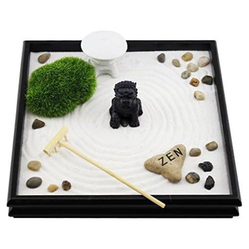 Jardín Zen de Mesa Pagamos su impuesto sobre ventas León Fu Dog 24.1 cm