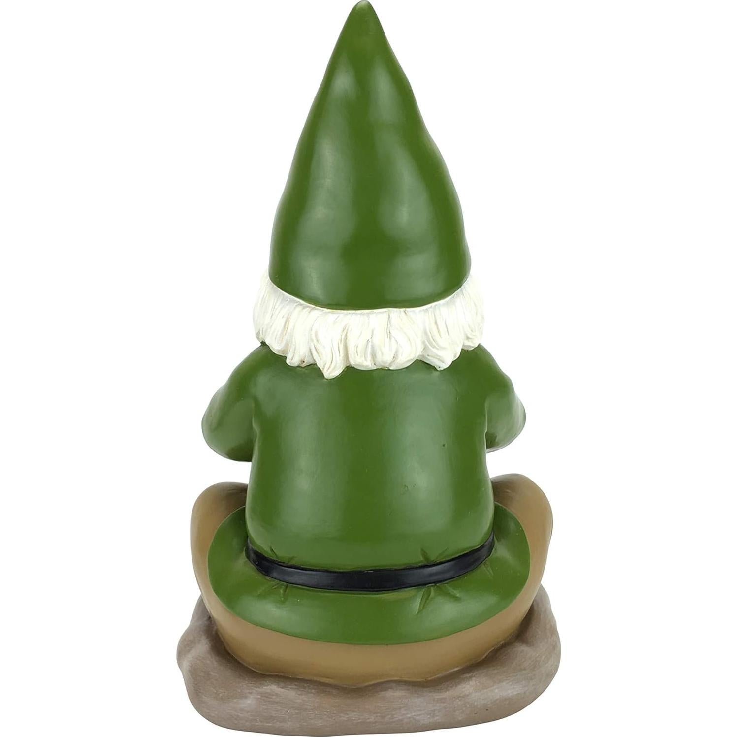 Gnomo Zen y Rana Zen GlitZGlam 23.5 cm Jardín de Hadas