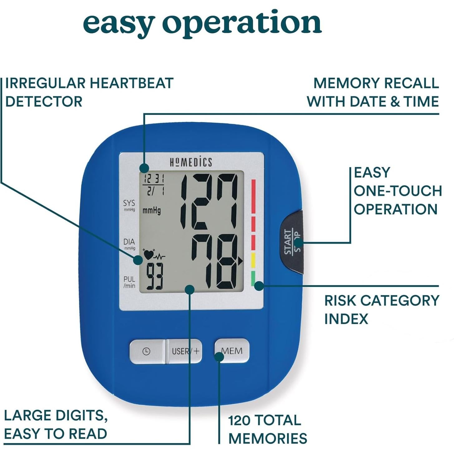Monitor de Presión Arterial Automático HoMedics BPA-O200