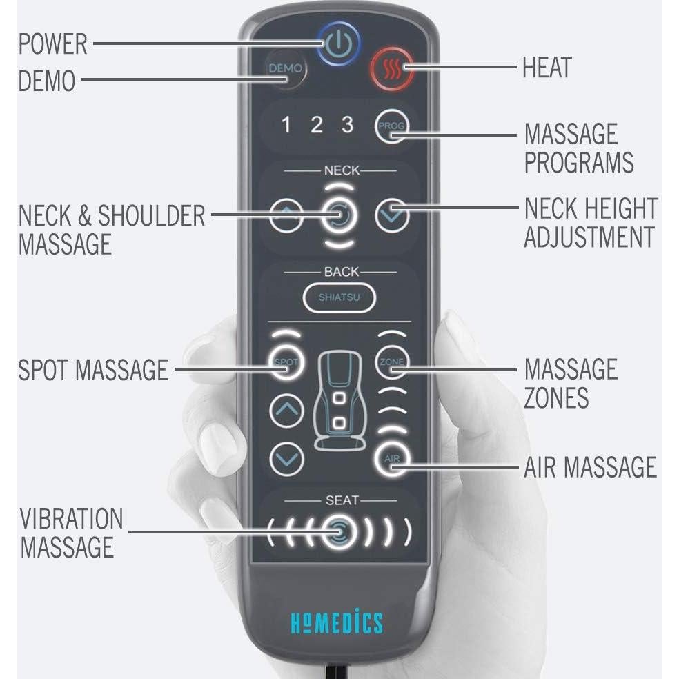 Cojín de Masaje Shiatsu HoMedics con Calor y Gel Suave