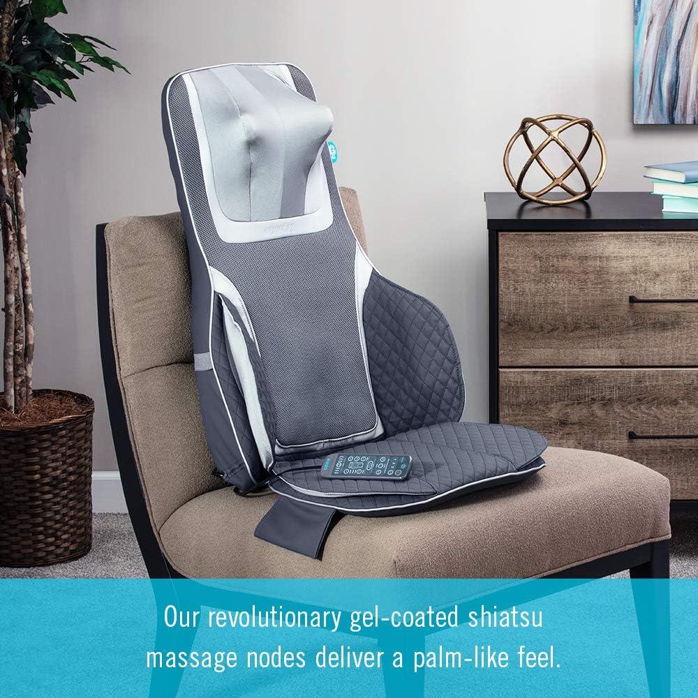 Cojín de Masaje Shiatsu HoMedics con Calor y Gel Suave