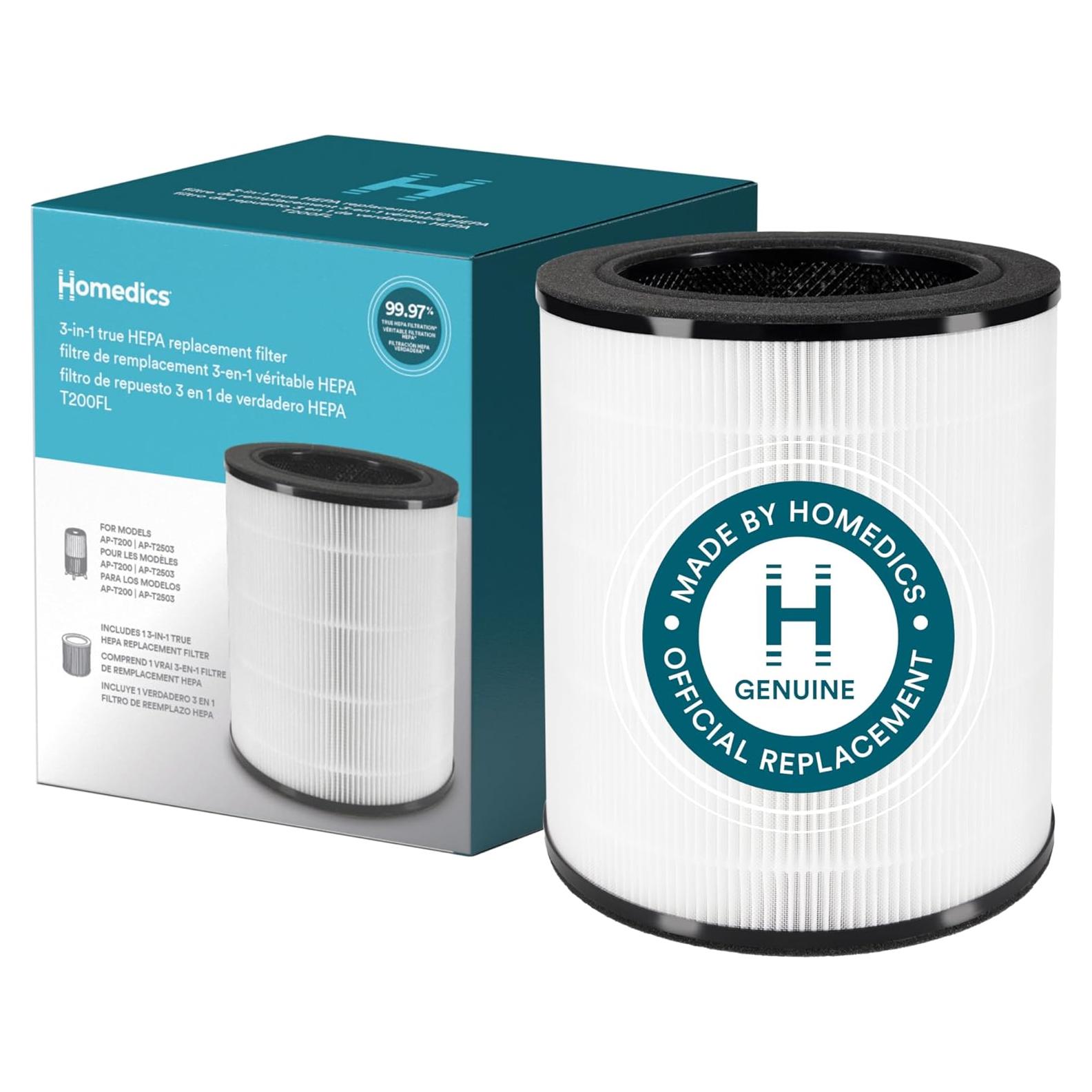 Filtro de Reemplazo True HEPA Homedics AP-T200/AP-T2503 0.7kg