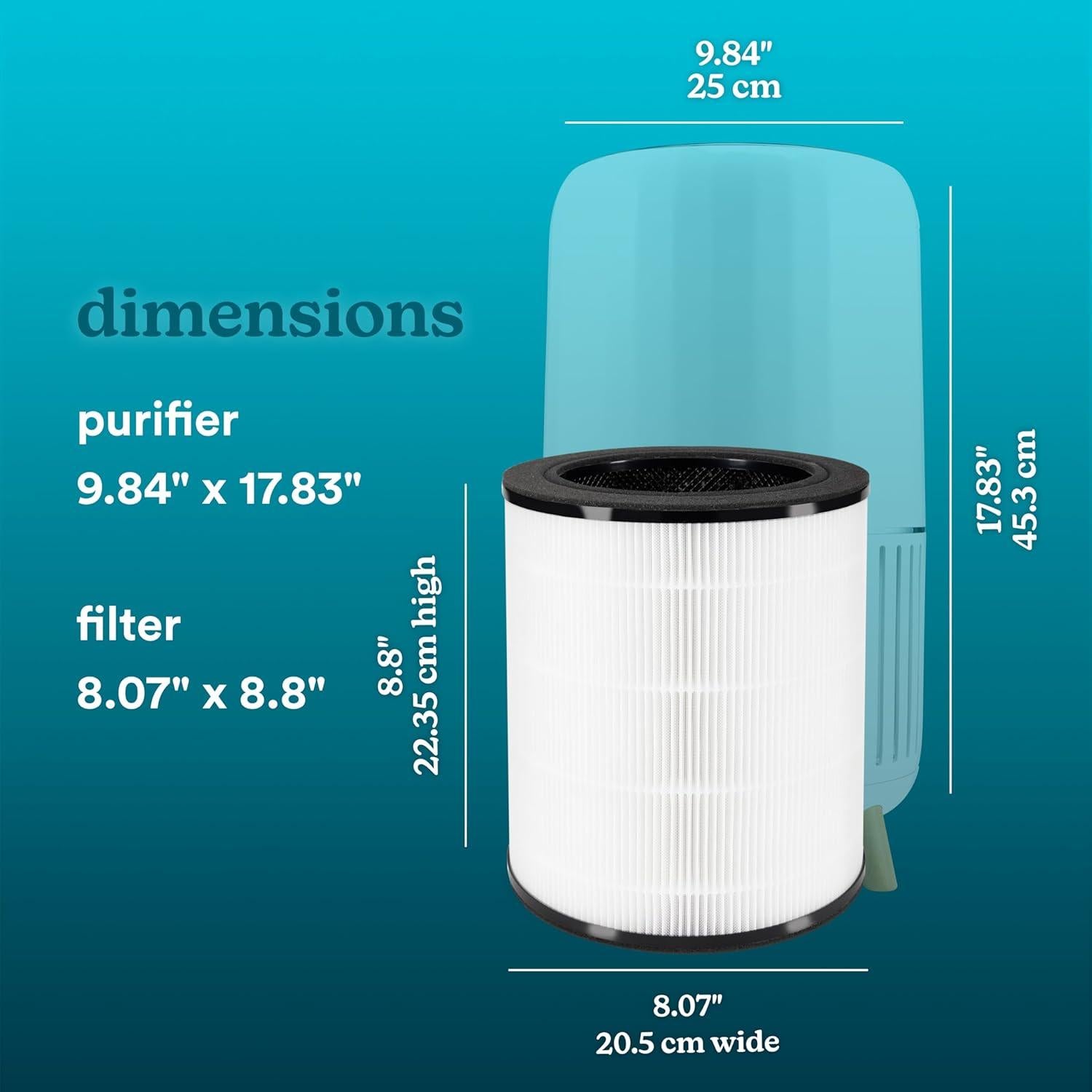 Filtro de Reemplazo True HEPA Homedics AP-T200/AP-T2503 0.7kg