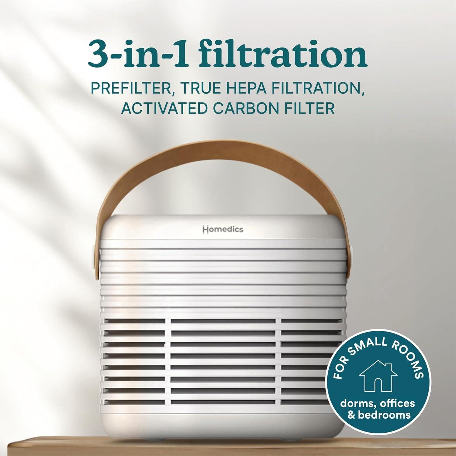 Purificador de Aire HoMedics AP-T63 HEPA para 41.6 m²