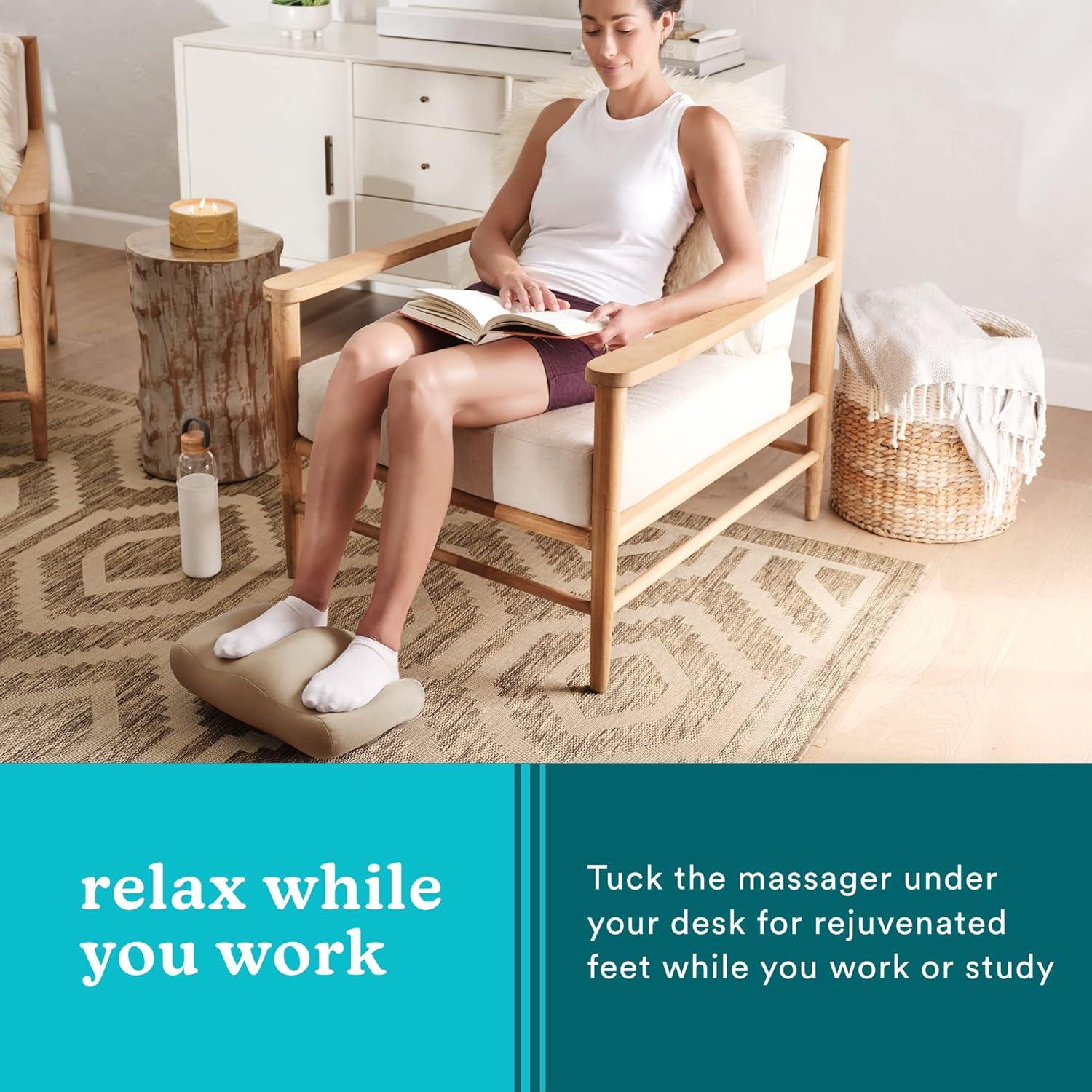 Masajeador de reposapiés HoMedics Comfy, vibraciones, 20x38cm