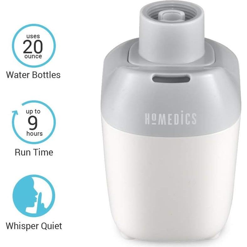 Humidificador Ultrasonico Portátil HoMedics - Niebla Fría 0.59L
