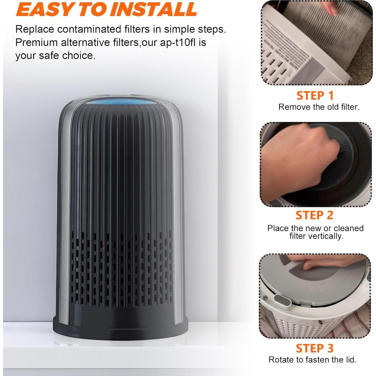 Filtro de Reemplazo HEPA H13 Blutoget AP-T10FL para Homedics