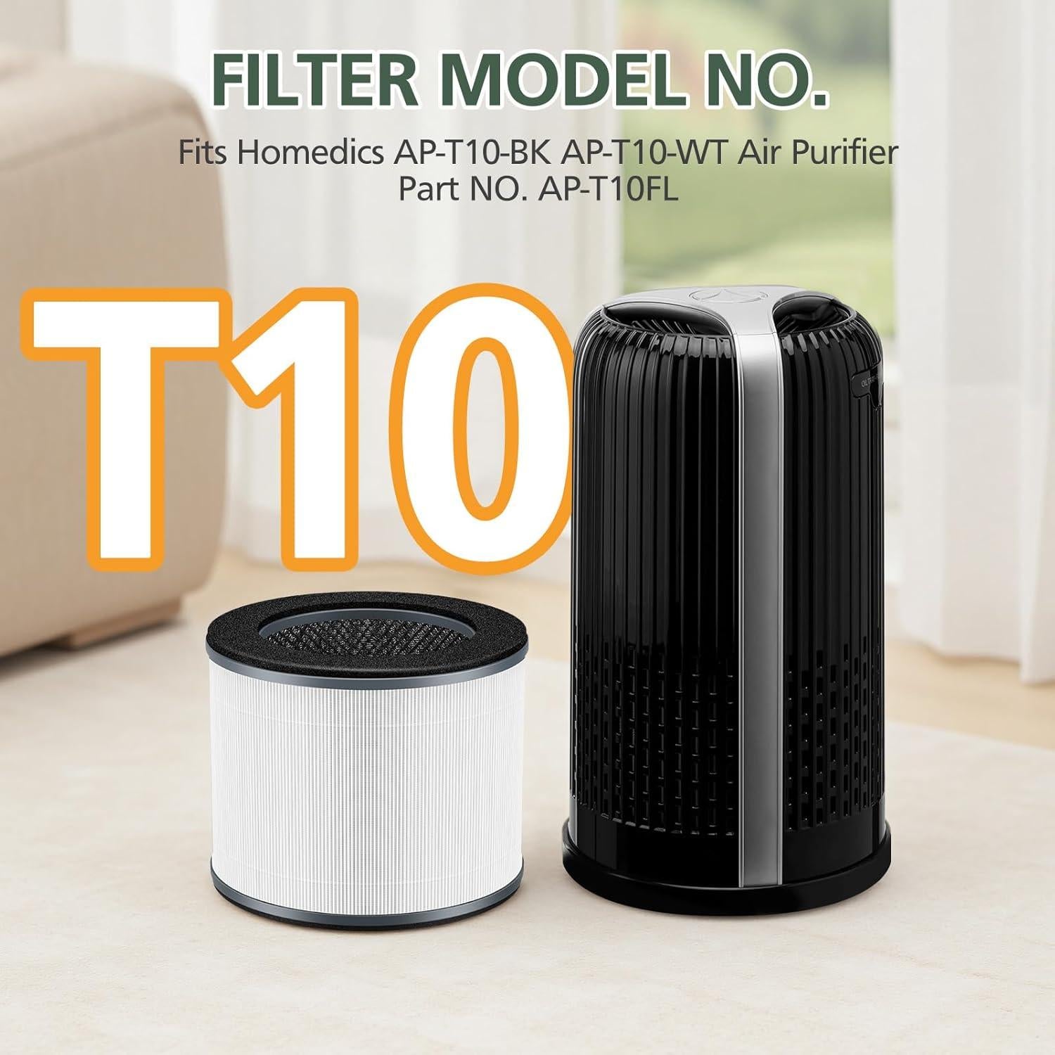 Filtro de Reemplazo Isinlive AP-T10FL para Purificador HoMedics