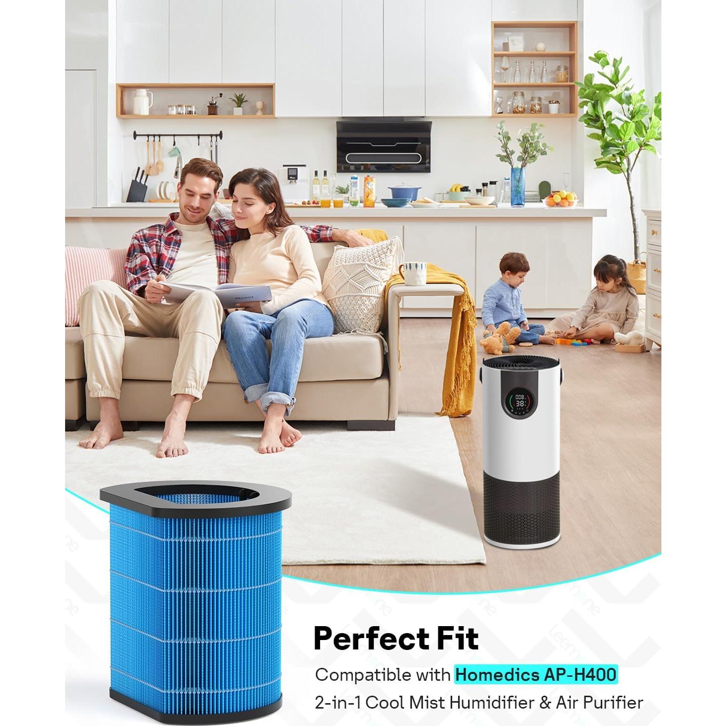 Filtro de Reemplazo Leemone AP-H400 para Humidificador 2 en 1