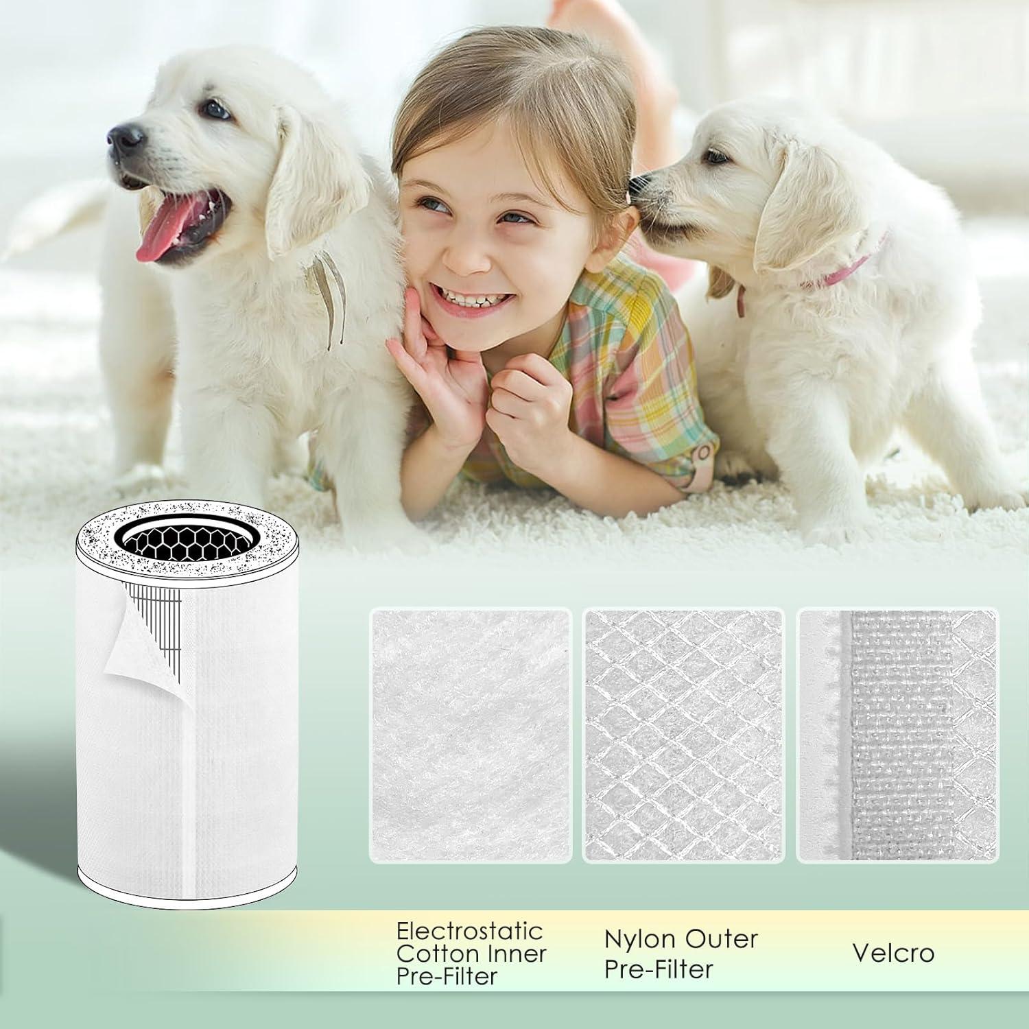 Prefiltro HSIAMEN para purificador de aire HoMedics AP-T40 x 6