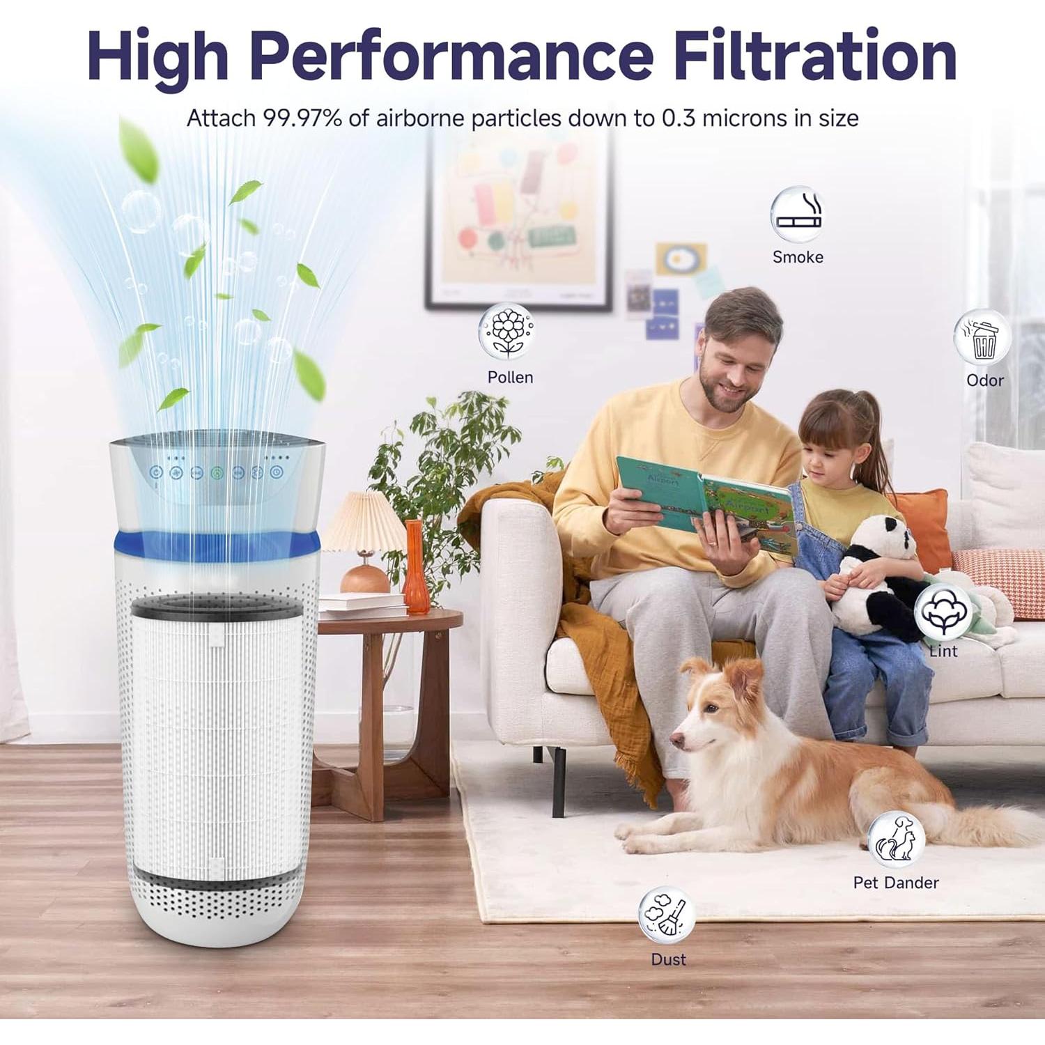 Filtro de Reemplazo AP-T40 HoMedics 2 Paquete para Purificador