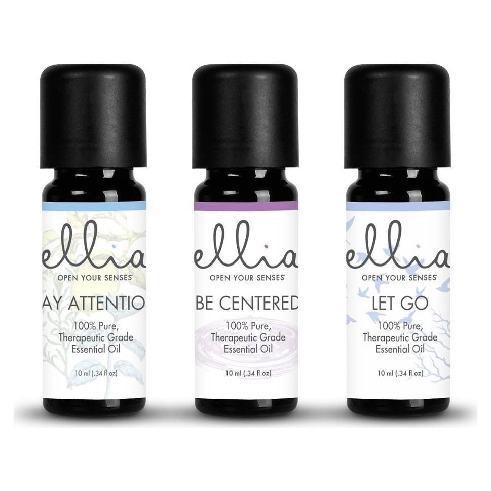 Juego de Aceites Esenciales Ellia 3x10ml - Calma y Concentración