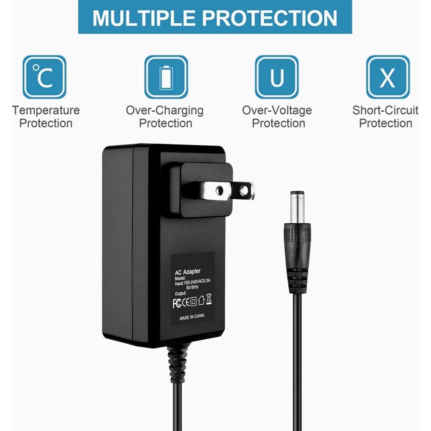 Adaptador AC/DC Xzrucst para Cojín de Masaje Shiatsu HOMEDICS