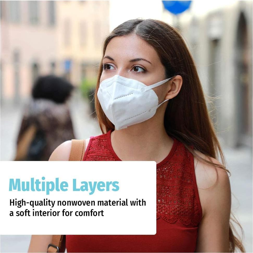 Mascarillas desechables HoMedics, 50 unidades, protección polvo y polen