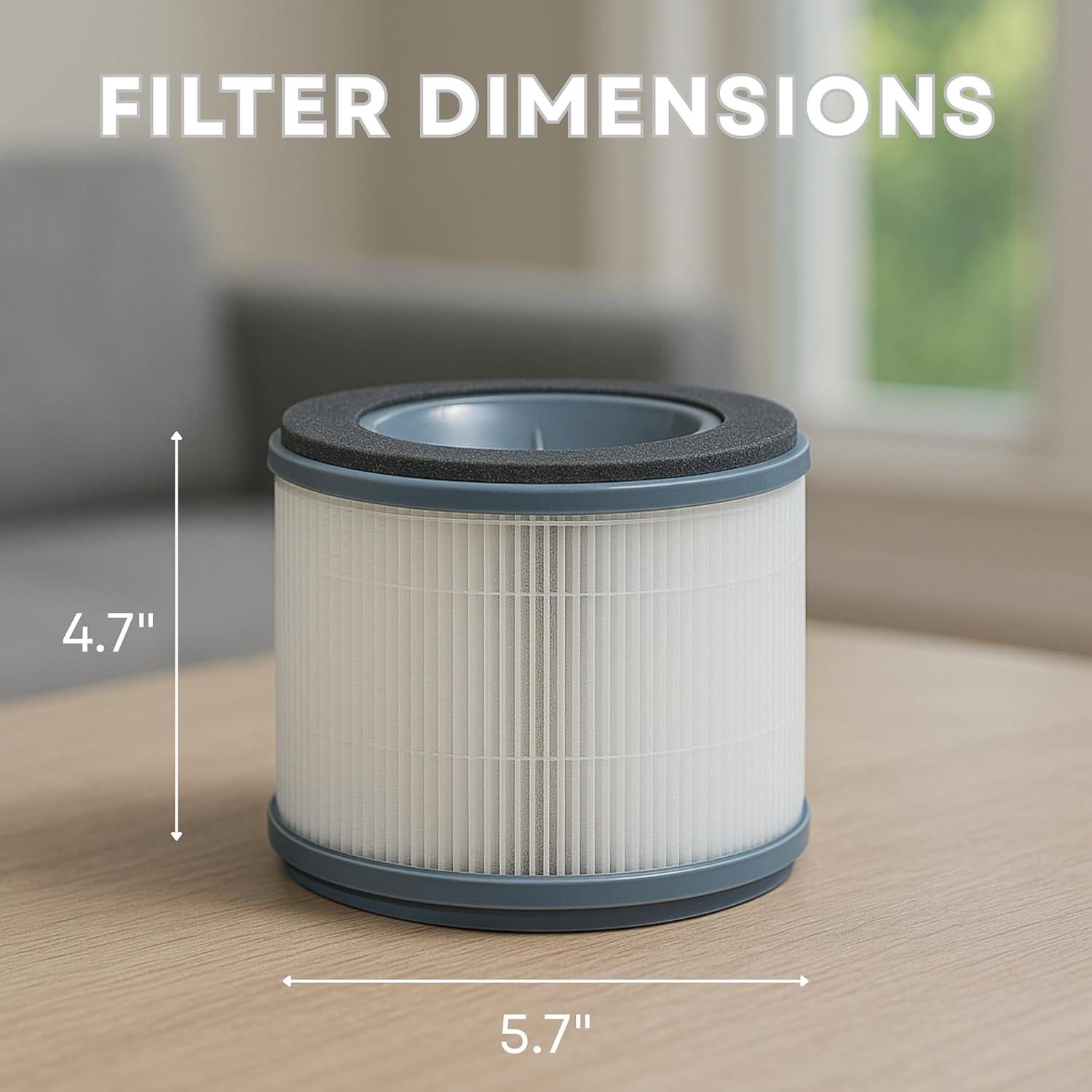 Filtro HEPA Nispira AP-T10 3-En-1 Carbono Activado - 2 Unidades