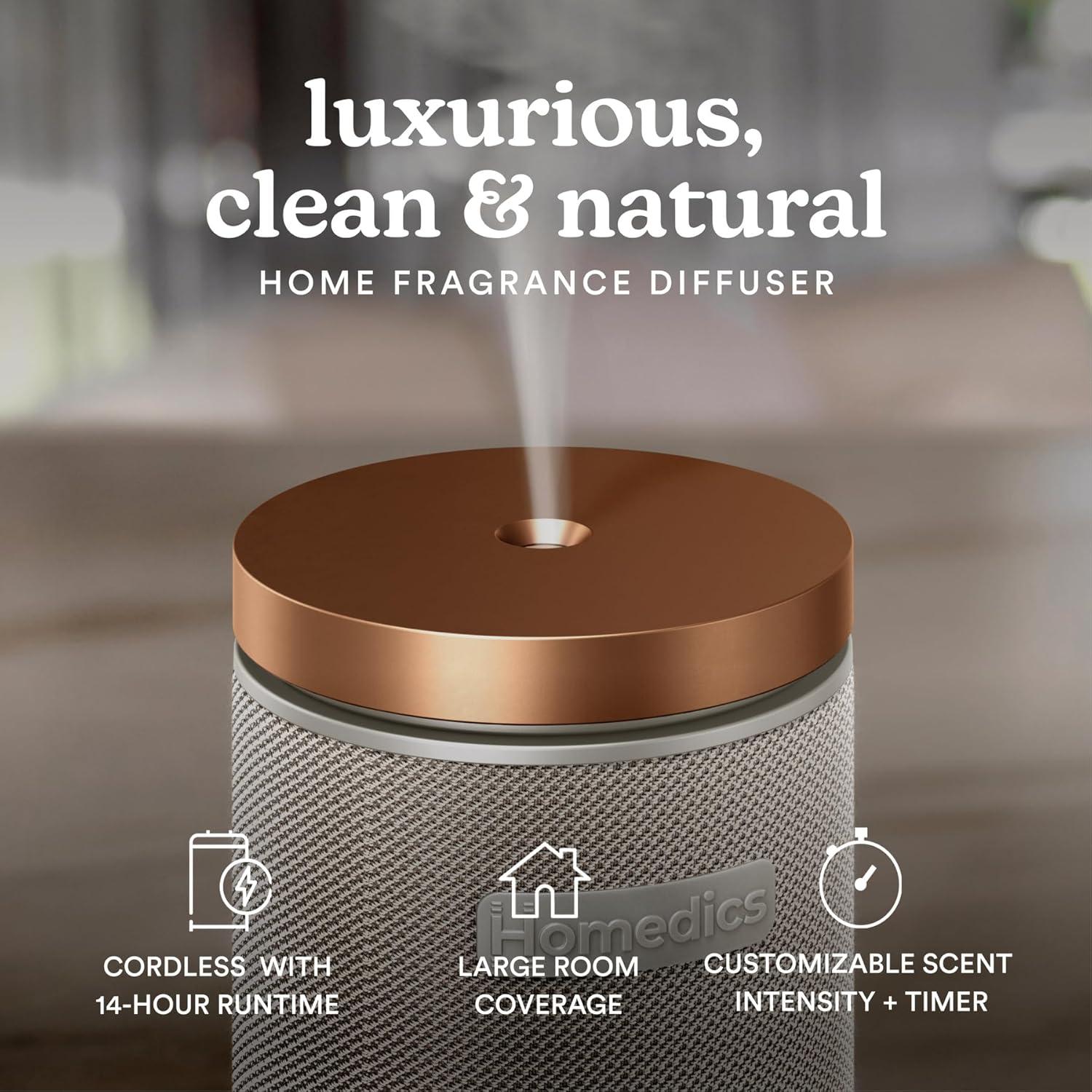 Difusor Inalámbrico Homedics SereneScent Recargable 60ml