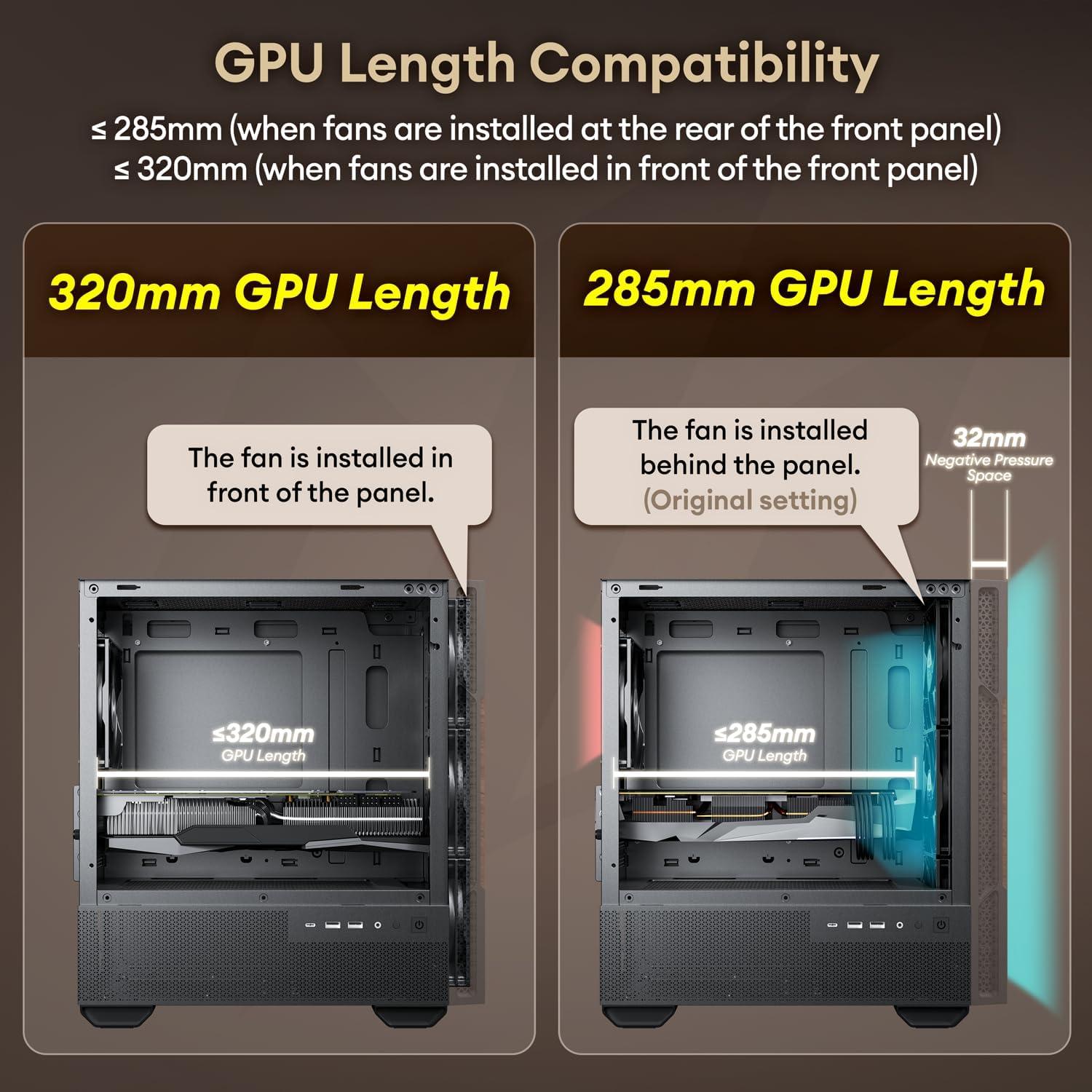 Caja Micro ATX Okinos Madera Nogal con Ventiladores 120mm