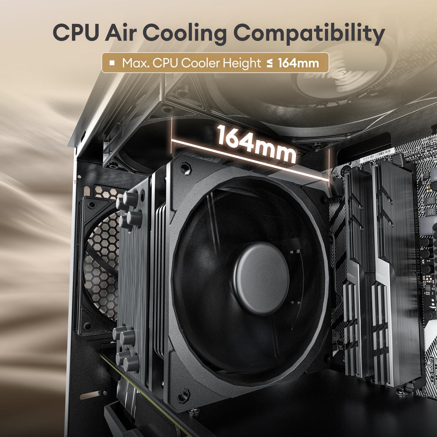 Caja Micro ATX Okinos Madera Nogal con Ventiladores 120mm