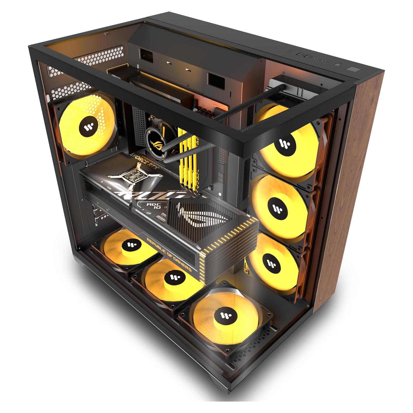 Caja de PC KEDIERS P7 ATX 6 Fans ARGB PWM Vidrio Templado