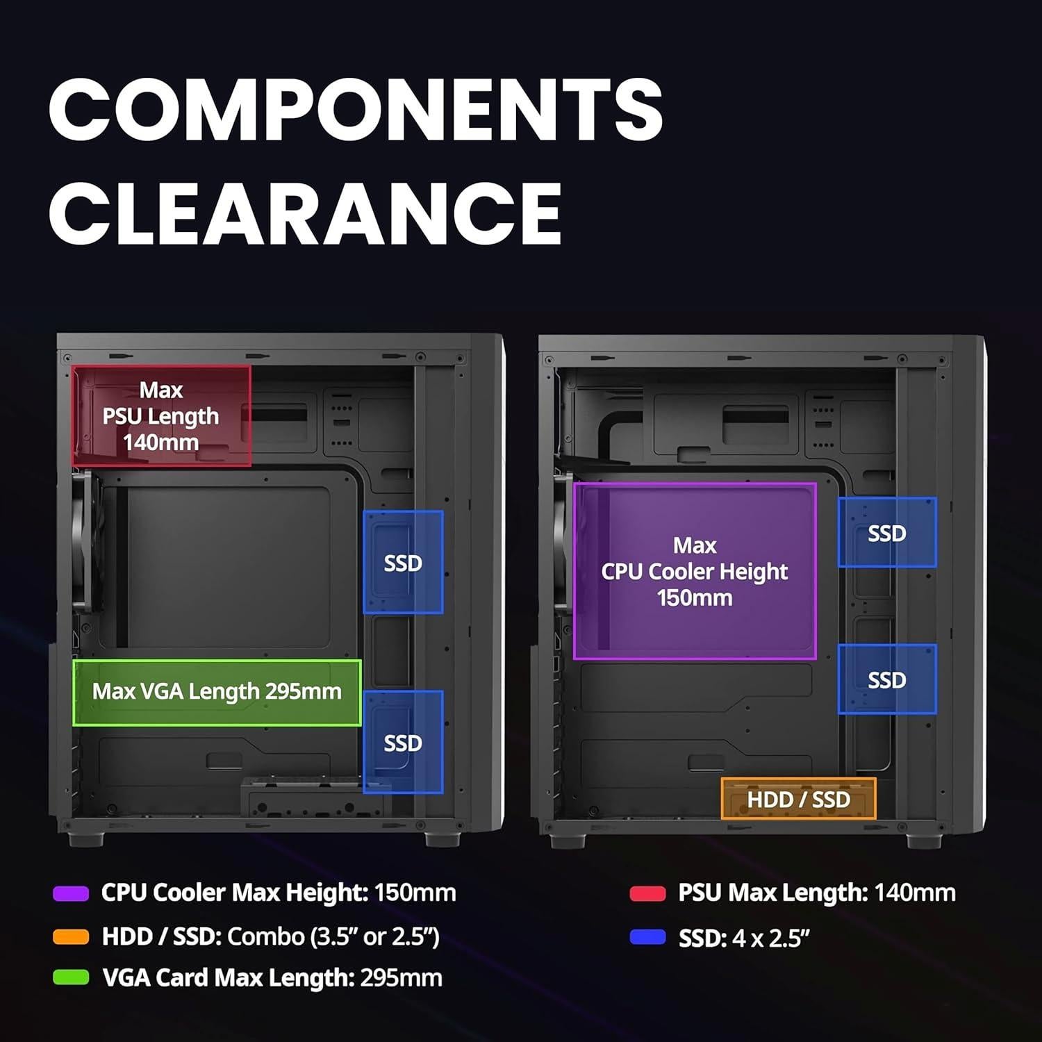 Caja de PC Gaming Zalman Raven ATX - RGB, Vidrio Templado, 120mm