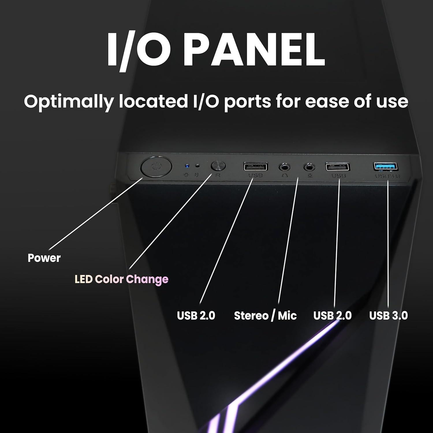 Caja de PC Gaming Zalman Raven ATX - RGB, Vidrio Templado, 120mm