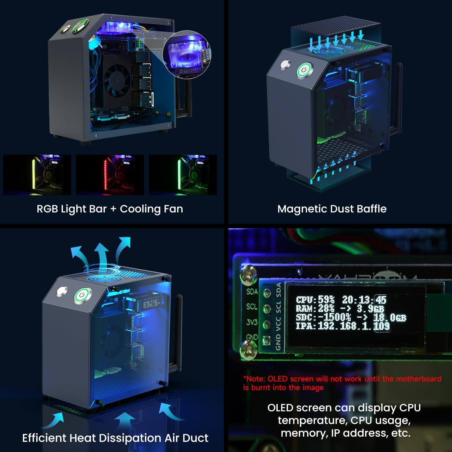 Caja Protectora Yahboom CUBE NANO para Jetson Orin y Nano