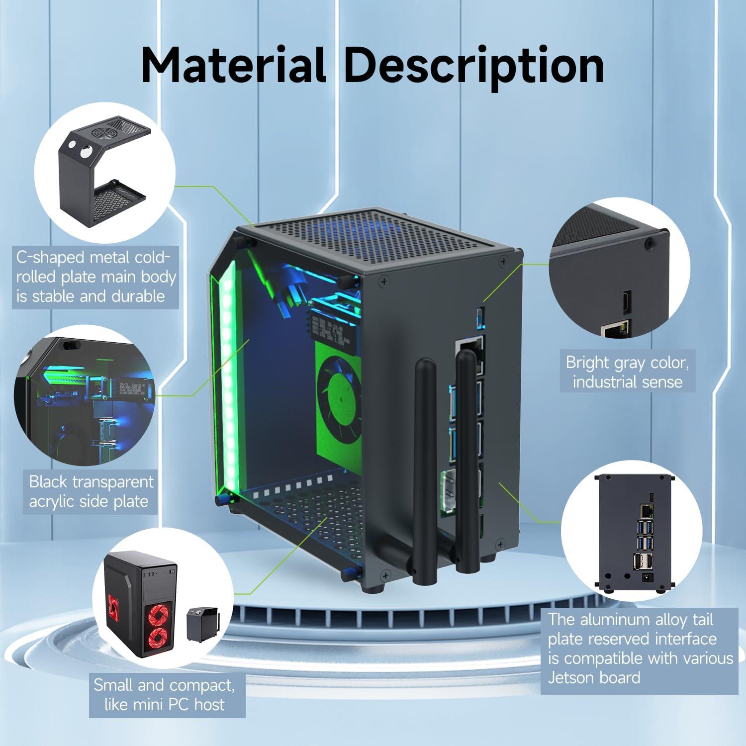 Caja Protectora Yahboom CUBE NANO para Jetson Orin y Nano