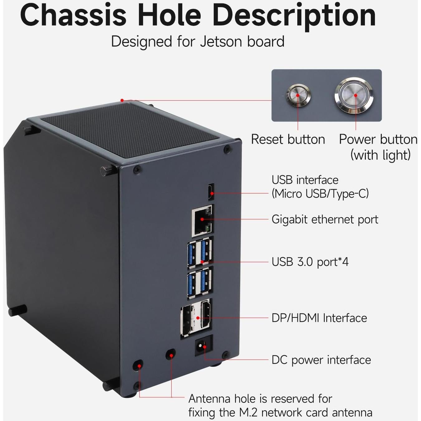 Caja Protectora Yahboom CUBE NANO para Jetson Orin y Nano