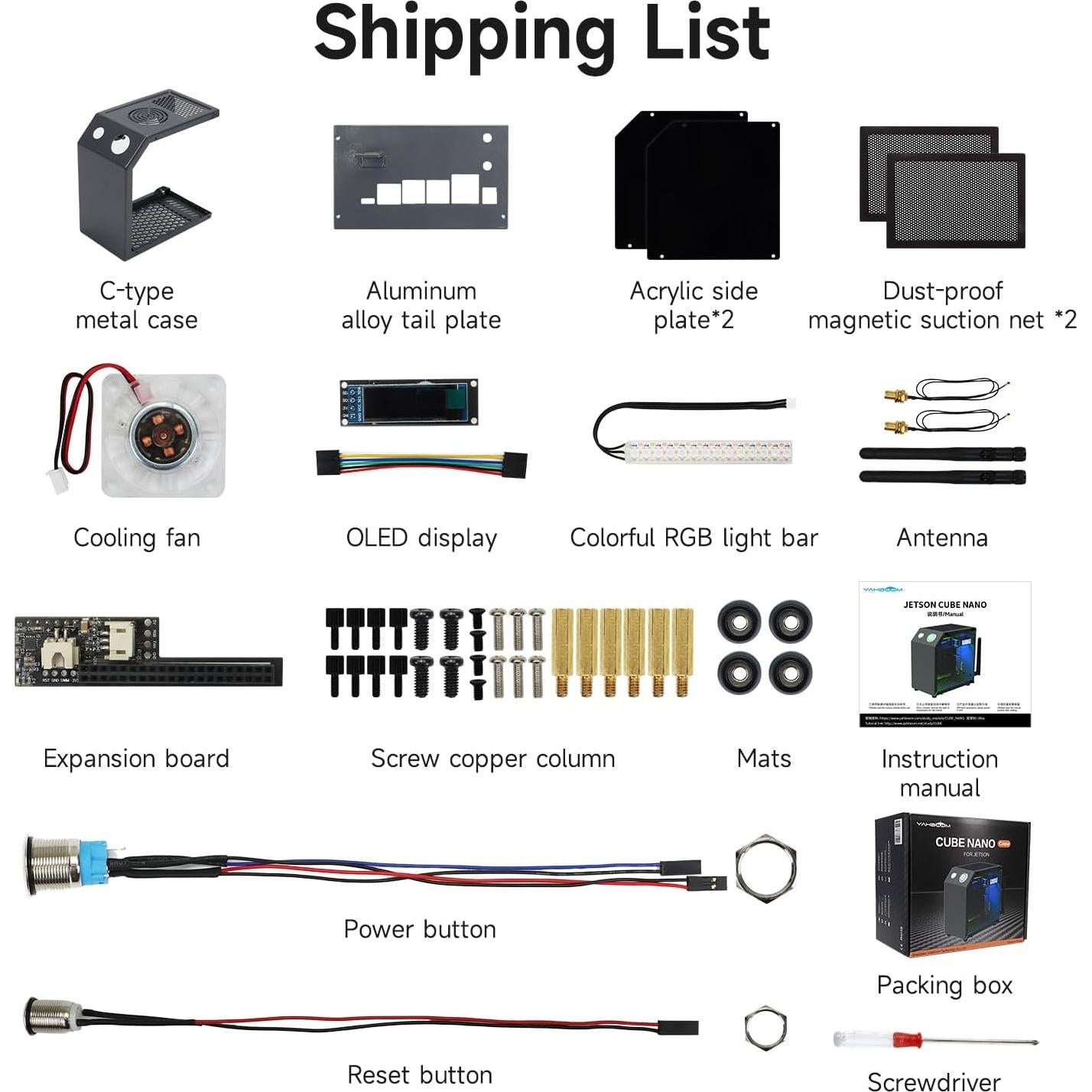 Caja Protectora Yahboom CUBE NANO para Jetson Orin y Nano