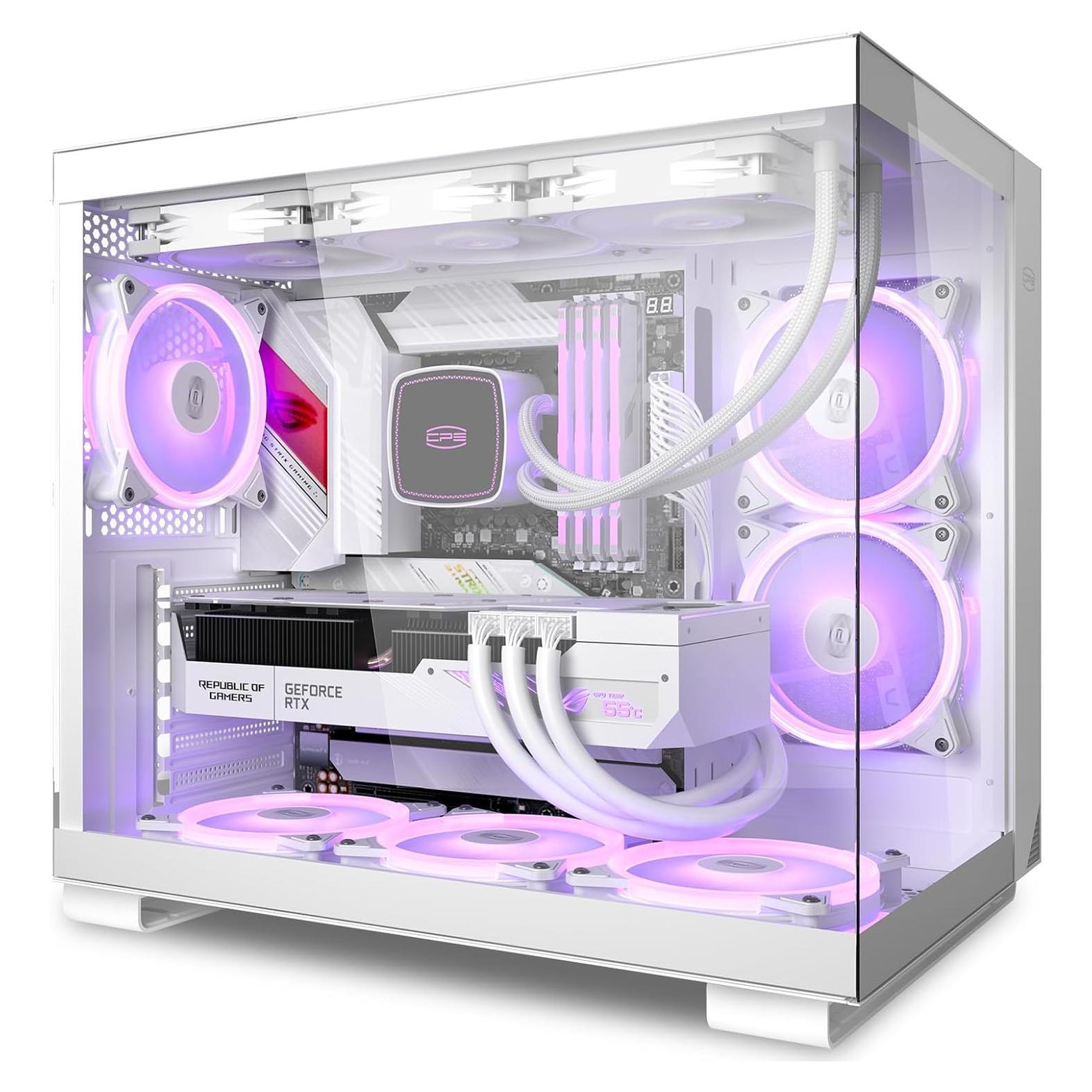 Caja de PC PCCOOLER C3T500 ARGB Torre Media ATX Blanco