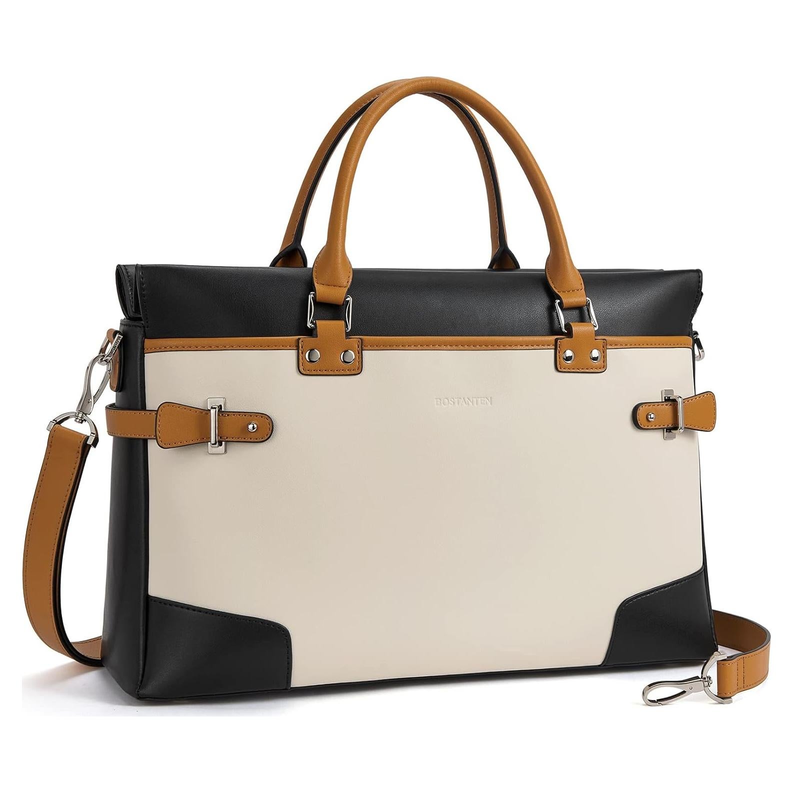 Maletín BOSTANTEN para Mujeres de Cuero para Laptop 15.6"