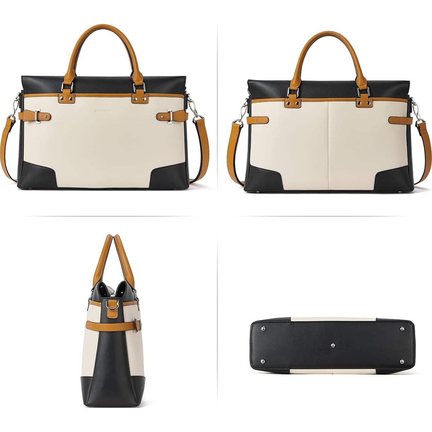 Maletín BOSTANTEN para Mujeres de Cuero para Laptop 15.6"